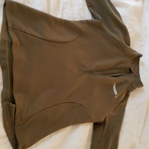 Khaki gym shark pullover